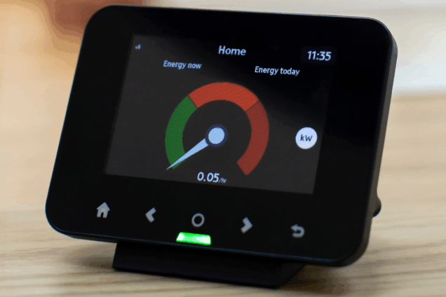 close up of a smart meter